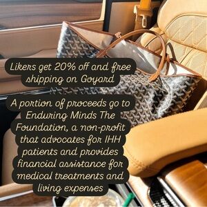 Goyard Black and Tan Tote